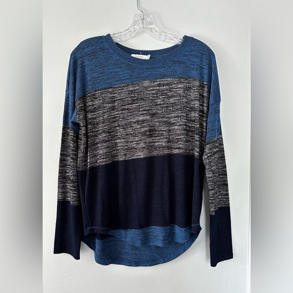 Rag & Bone Colorblock Long Sleeve Knit Top Size Small - Picture 2 of 3